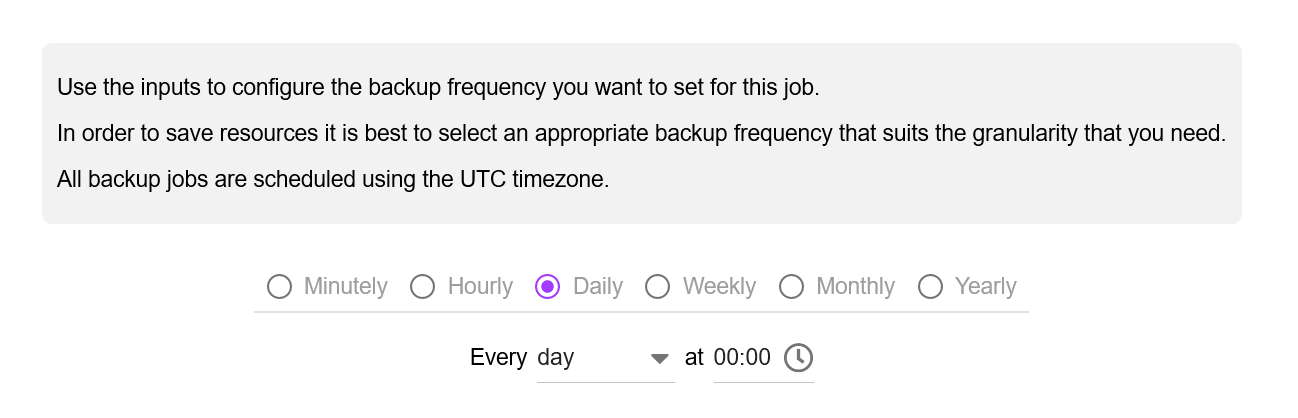 The Bakup.io dashboard